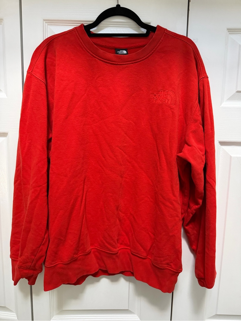 The North Face Men’s Bright Red Crewneck Sweatshirt